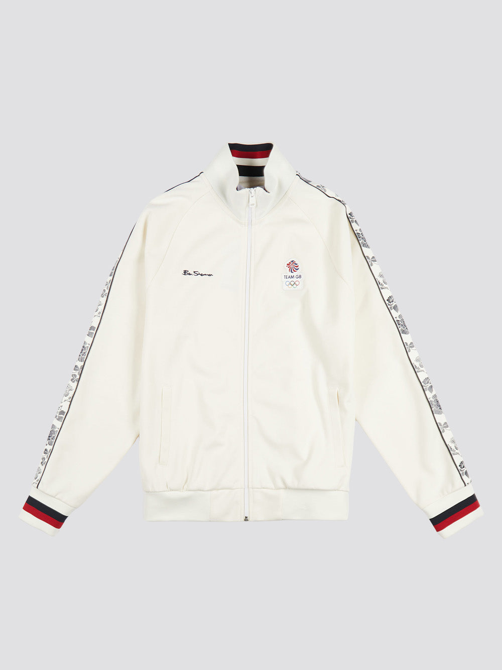 Vestes Ben Sherman Team GB Taped Track Top Blanche | BNX-48732092